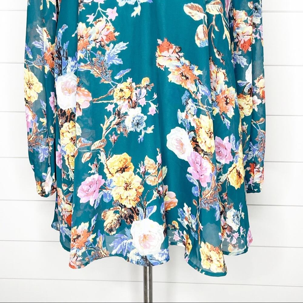Show Me Your Mumu Donna Michelle Floral Tunic Dress Rosieo & Juliet Small - Picture 4 of 10